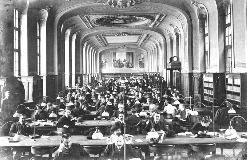 библиотека Сорбонны около 1900